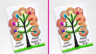 Teachers day greeting card making ideas  Teachers day card  Special teachers day card [upl. by Lalise]