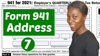 7How to Fill out IRS Form 941 for 2021 [upl. by Nylecyoj]