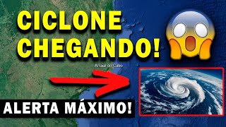 CICLONE CHEGANDO CICLONE VAI SE FORMAR NA COSTA DA REGIÃO SUDESTE  SÃO PAULO E RIO DE JANEIRO [upl. by Llevron]