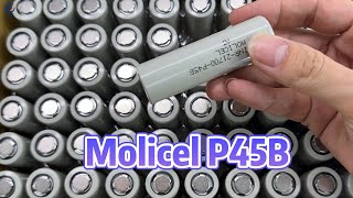 Molicel P45B 21700 battery 3 7V 4500mAh A3 grade INR21700P45B [upl. by Neelac]