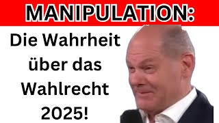 Wahlrecht 2025 Reform oder Manipulation [upl. by Ellerol]