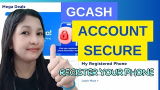 HOW TO REGISTER YOUR PHONE IN GCASH  ACCOUNT SECURE [upl. by Nida]