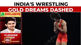 Vinesh Phogat Disqualified From Olympics Before Gold Medal Bout India Lodges Protest [upl. by Yolanthe163]