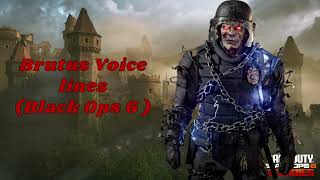 Brutus Voice lines Black Ops 6 [upl. by Ycniuq]