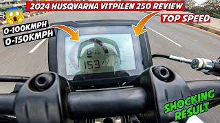 2024 Husqvarna Vitpilen 250 Top Speed Test 😱 Shocking Result  KTM Duke 250 Killer [upl. by Odnaloy]