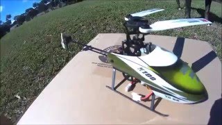 XK Falcon K100  Collective Pitch Helicopter Maiden Flight 6G Mode [upl. by Tnerb]