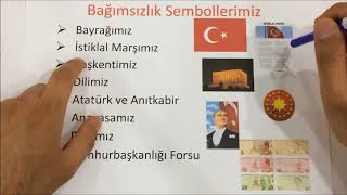 1dkda BAĞIMSIZLIK SEMBOLLERİMİZ [upl. by Westleigh]