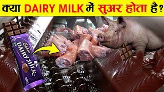 क्या DAIRY MILK में सुअर होता है  How Is Cadbury Chocolate Made in Factory [upl. by Ahseiuqal]