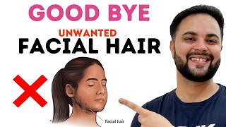 How to Remove Facial Hair Naturally  Remove Unwanted Facial Hair [upl. by Anierdna895]