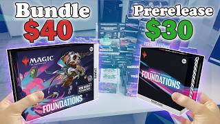 Lets Compare Which Is Worth To Buy Foundations Bundle OR a Prerelease Kit opening foundations [upl. by Ainek879]