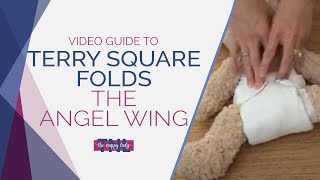 Prefold Nappy  The Basic Angel Wing Fold by The Nappy Lady [upl. by Petr]