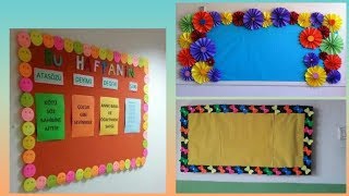 Display board designer border decoration ideas for school home office [upl. by Yelnahs]