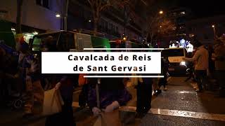 Cavalcada de Reis de Sant Gervasi 2024 [upl. by Odrautse451]