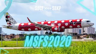 CONFINS  CAMPINAS  MINNIE MOUSE NAS NUVENS  AIRBUS A321 NEO  AZUL  PRYJF  IVAO MSFS2020 [upl. by Helsa]