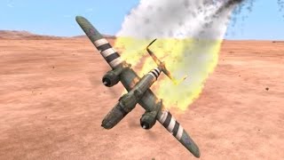 B25 Bomber Airplane Crashes  BeamNGdrive [upl. by Thevenot189]