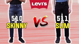 Levis Skinny VS Slim Fit Explained in 20 Seconds 🤯 510 VS 511 [upl. by Reivaz606]