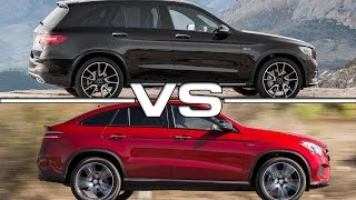 Mercedes GLC43 AMG vs Mercedes GLE450 AMG Coupe Road Test [upl. by Gypsy]