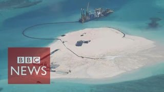 Is China building on disputed Spratly Islands reefs BBC News [upl. by Nodyarb]