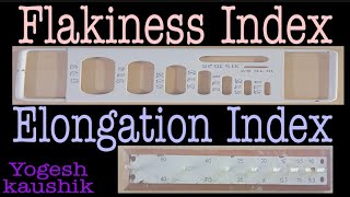 FLAKINESS AND ELONGATION INDEX TEST OF COARSE AGGREGATES I SHAPE TEST OF AGGREGATES I YOGESH KAUSHIK [upl. by Kolivas331]