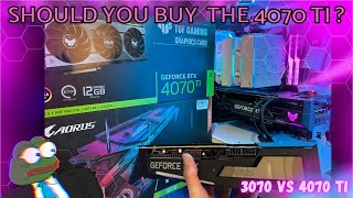 Should you buy an 4070 Ti  Unboxing  Honest Review Asus TUF 4070 Ti VS 3070 Master Benchmarks 💎 [upl. by Atsuj]