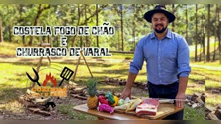 COMO FAZER COSTELA FOGO DE CHÃO E CHURRASCO DE VARAL l COZINHA PAI E FILHO [upl. by Eiramave69]