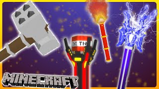 Minecraft  Epic 3D Weapons w One Command  Vanilla 110 [upl. by Lertsek]