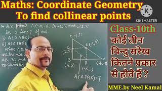 maths coordinate geometry collinear points area of triangle [upl. by Austine]