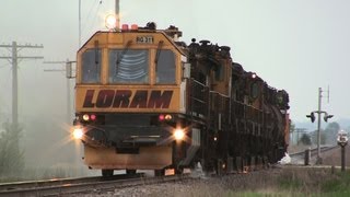 LORAM Rail Grinder by New Lebanon Illinois on 592013 [upl. by Birdella]