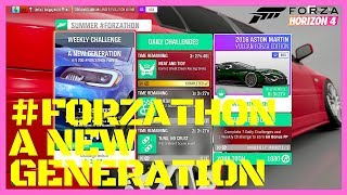 HOW TO COMPLETE SUMMER FORZATHON A NEW GENERATION Weekly challenge FORZA HORIZON 4 [upl. by Enelram]