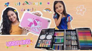 UNBOXING 📦•Kit de dibujo profesional para niños 🎨• [upl. by Ekud]