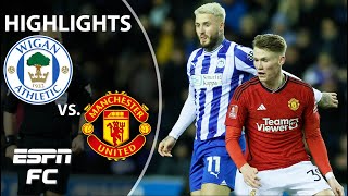 ✅ 4TH ROUND BOUND ✅ Wigan vs Manchester United  FA Cup Highlights  ESPN FC [upl. by Snowber240]