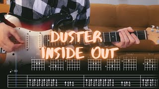 Duster  Inside Out  Guitar Tutorial  Tabs  Chords [upl. by Ahsilat]