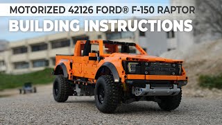 Motorizing the 42126 LEGO® Technic™ Ford® F150 Raptor with the BuWizz 30 Pro and BuWizz Motors [upl. by Eberle]