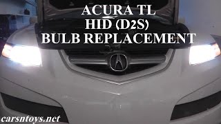 Acura TL HID D2S Headlight Bulb Replacement [upl. by Wertheimer]