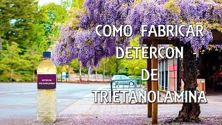 DETERCON DE TRIETANOLAMINA FABRICACIÓN PASO A PASO [upl. by Nnyladnarb98]