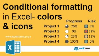 Conditional formatting in Excel color coding icons and more [upl. by Eisiam]