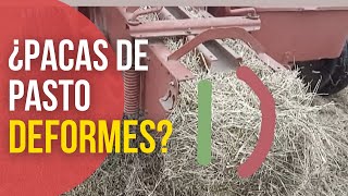 Pacas de Pasto Deformes Solución EmpacadoraEnfardadoraSquare Baler [upl. by Heer]