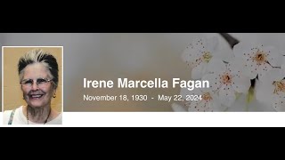 Irene Marcella Fagan Funeral Mass [upl. by Gustave]