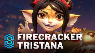 Firecracker Tristana Wild Rift Skin Spotlight [upl. by Ahseenak]