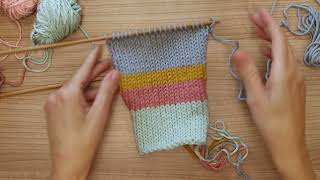 Tutorial Durable  Tricotsteek breien  Stockinette knitting [upl. by Magee]