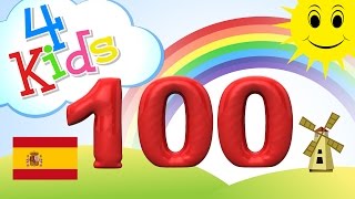 Aprender contar los números de 10 a 100 10 pasos  para niños y bebés español [upl. by Ttoile]