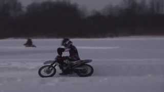 Ice Racing With EatSleepRIDE [upl. by Ahsad]