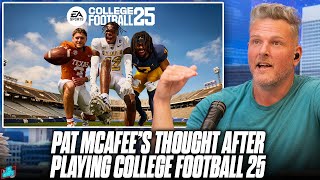 Pat McAfee Played College Football 25 amp Has Some Thoughts [upl. by Divadleahcim770]