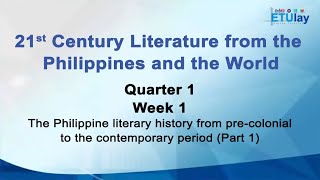 Literature during the PreColonial Period in the Philippines [upl. by Atenek]