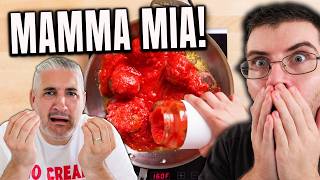 Pro Chef amp Vincenzo React To Epicurious Spaghetti amp Meatballs [upl. by Ramal]