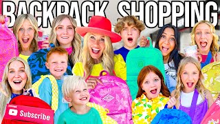 BACKPACK SHOPPiNG for 10 KiDS  WHICH ONE  BACK TO SCHOOL 2023 [upl. by Tzong]