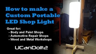 Portable LED Shop Light  How to Make [upl. by Dez]