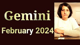 Gemini ♊️ February2024 Tarot Intense situations transitions and youll overcome [upl. by Naeroled490]