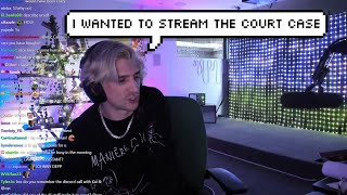 xQc asked the court if he could stream his case with Adept [upl. by Irrac]