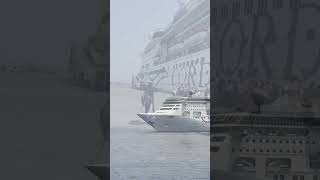 Huge Cruise Ship in Goa goa cruiseship cordelia travel abhinay [upl. by Anwahsiek]